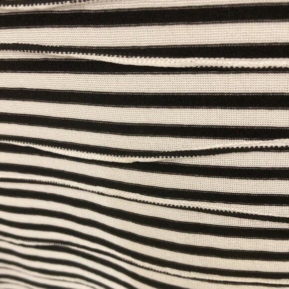 Vince Camuto Dressy Black White Striped Scoop Neck Sheath Dress Plus SIze 1X - Picture 4 of 7